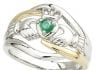 Getting Married Soon? Celtic Wedding Ring Is For You… 14k-gold-claddagh-swirl-ring-with-emerald-heart.jpg