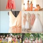 peach bridesmaid dresses