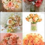 peach flowers for weddings