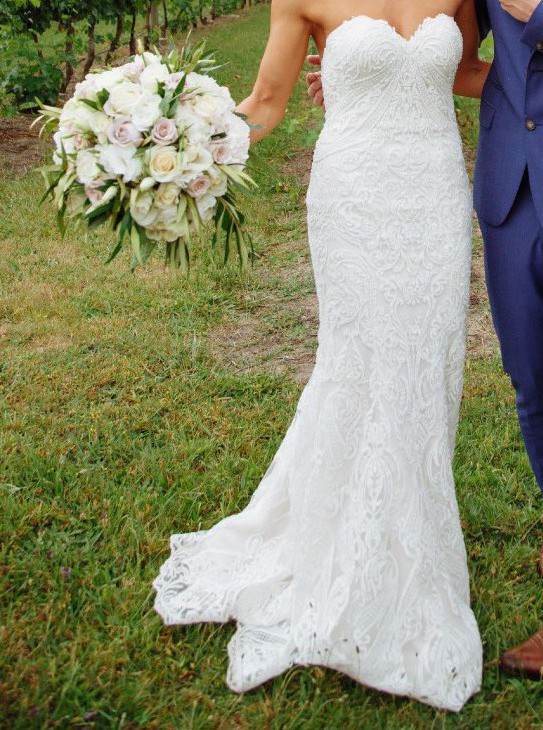 Sheath wedding dress