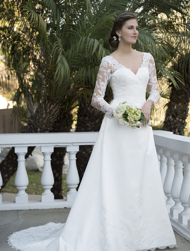 long sleeve wedding dress